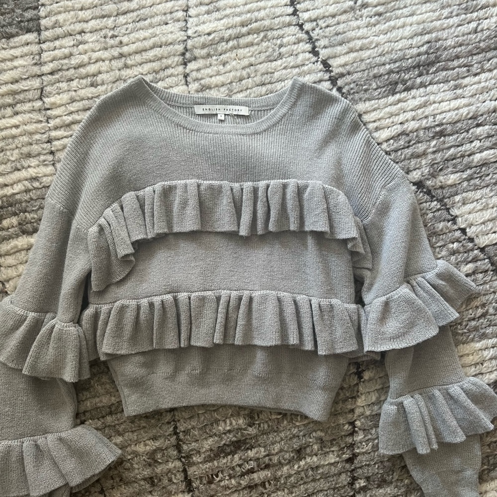English Factory Grey sweater